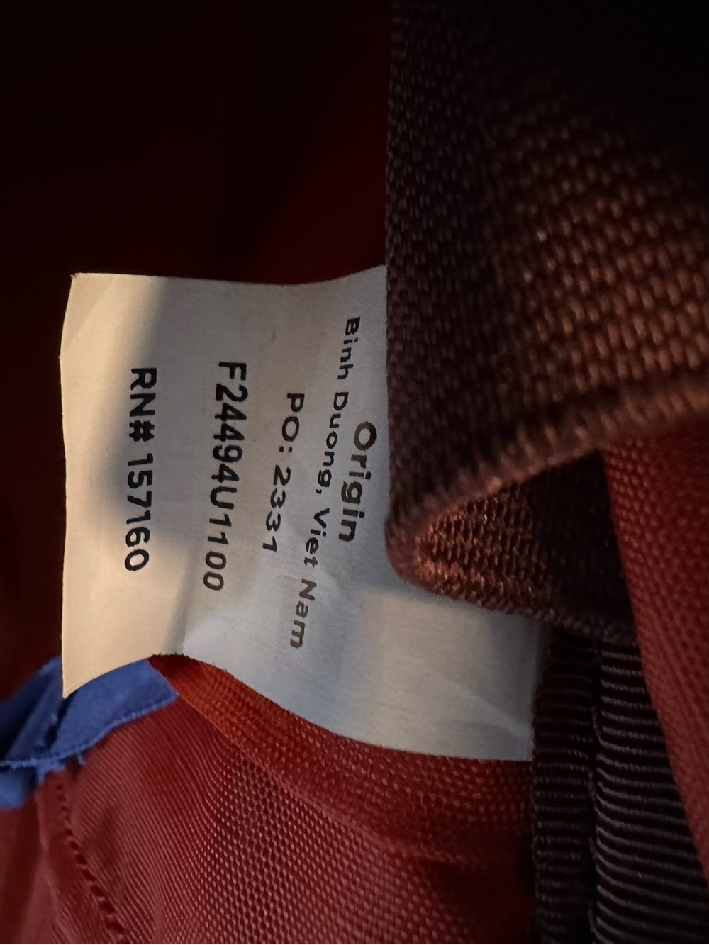 cotopaxi Maroon Messenger Bag with Orange Interior - Picture 6 of 6